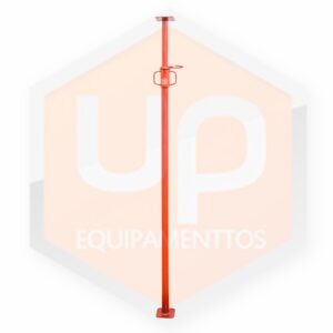 Escoramento de lajes com escoras pintadas
