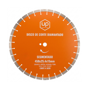 DISCO DE CORTE DIAMANTADO SEGMENTADO 450 MM UP293 UP EQUIPAMENTOS